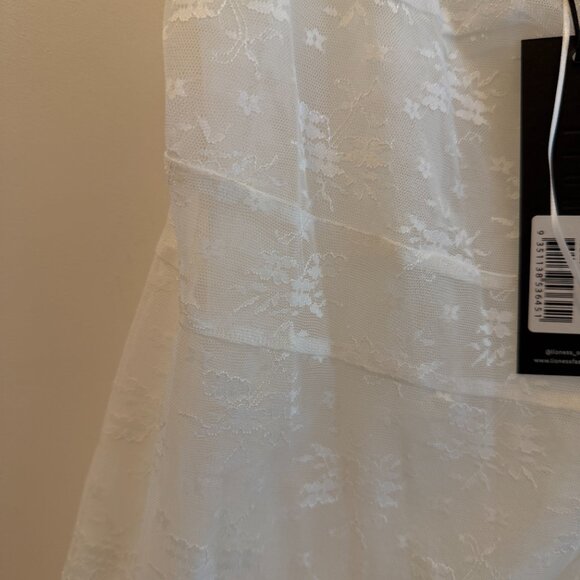 NWT LIONESS MADEMOISELLE LACE MINI - PORCELAINš¤ - Picture 6 of 7